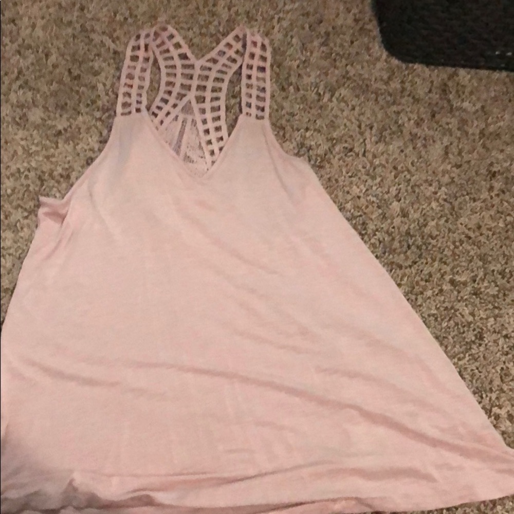 Pink dress tank top